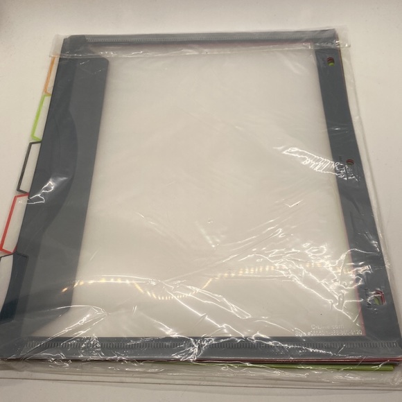 NWT C-Line 5-Tab Binder Pockets With Write-On Index Tabs - Picture 2 of 5